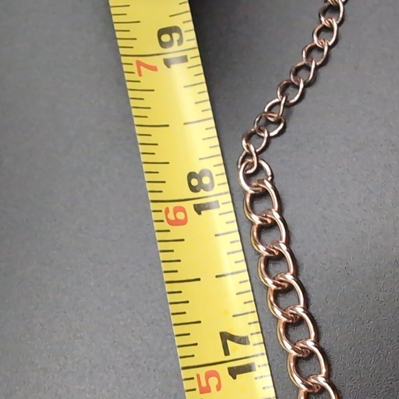 Statement Gold Toned Cream Stoned and Rhinestone Necklace - Picture 8 of 9